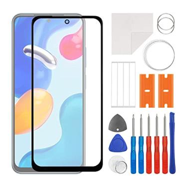 Imagem de SWARK Substituição da lente do painel externo de vidro frontal + OCA compatível com Redmi Note 11S e Poco M4 Pro (não serve para 5G) (sem tela LCD e digitalizador de toque) com kit de reparo