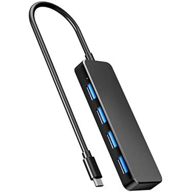 Imagem de Hub USB C 4 portas, Eanetf USB C para USB Hub 3.0 divisor USB para Mac Pro, iMac, iPad Pro, Chromebook, Pixelbook, Dell XPS, Samsung e mais dispositivos tipo C