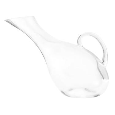 Imagem de Mimo Style Decanter Para Vinho Com Alça Inclinado e Capacidade de 1,7 Litros, Útil Para Vinho Tinto ou Branco, Limpa Impurezas Deixando Sua Bebida Mais Pura, Produzido em Vidro de Excelente Qualidade