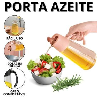 Imagem de Porta Azeite e Vinagre De Vidro Galheteiro De Mesa Porta Oleo Dispense