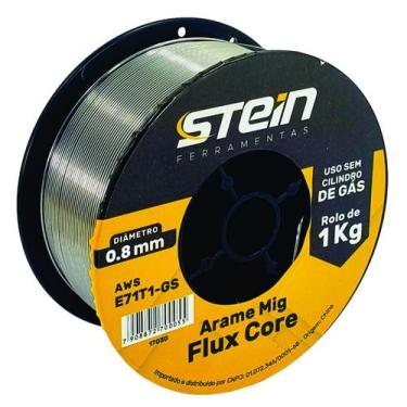 Imagem de Arame Solda Mig 1Kg uso Sem Gás E71T1-GS 0,8mm Stein