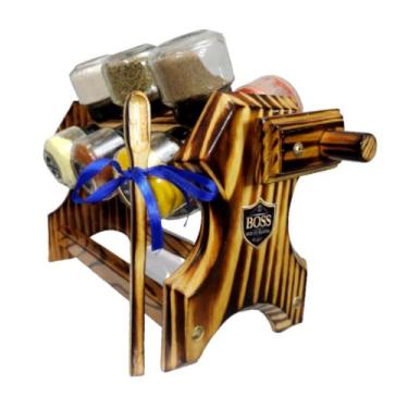 Imagem de Porta temperos Giratório 12 potes e colher dosadora  - BOSS - Arte Mad