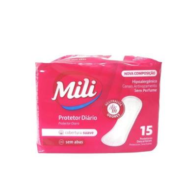 Imagem de Protetor diário absorvente Mili com 15 unidades