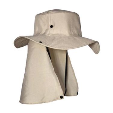 Imagem de Chapéu Australiano Pescador Boné de praia Pesca Proteção Solar Pescoço