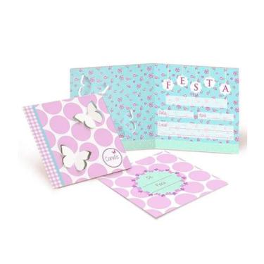 Imagem de Convite - Jardim das Borboletas - 8 unidades - Cromus - Rizzo