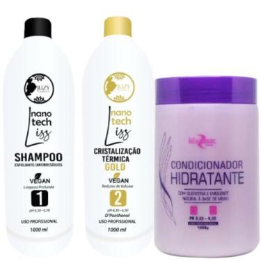 Imagem de Kit Ativo Cristalização Termica Gold 1l + Condicionador Maribel 1Kg - 