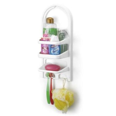 Imagem de Porta Shampoo P/ Parede de Banheiro - Branco - Alphacomprass