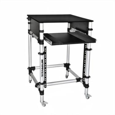Imagem de Rack Titanium Para Periférico RT-90G Com Gaveta e Rodas - Titanium Rac