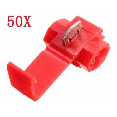 Imagem de 50 X Conector Elétrico De Derivação Emenda Fios  0,5 A 1,5mm - DMTI
