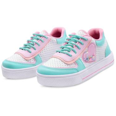 Imagem de Tênis Infantil Gatatuya Menina Coração/Colors Casual,  31