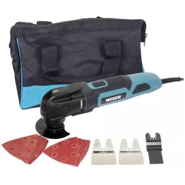 Imagem de Multiferramenta Oscilante Elétrica 300W com Kit Acessórios WESCO 110V 