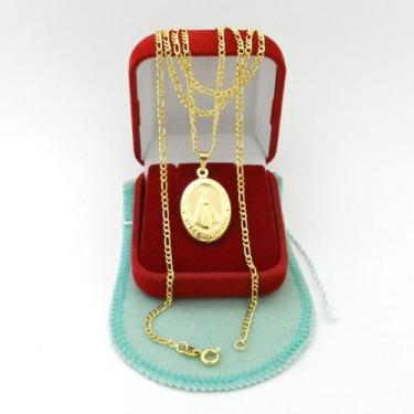 Imagem de Corrente Masculina 50cm 2mm NS Aparecida Folheado Ouro 18k CR713 - WNB