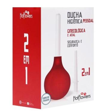 Imagem de Kit 02 Ducha Higiênica Íntima Ginecológica e Anal Chuca Vermelha Hotfl