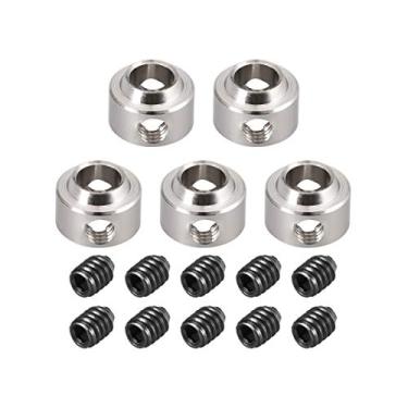 Imagem de uxcell 5 peças RC avião avião trem de pouso roda parada 4,1 mm diâmetro do furo do eixo.