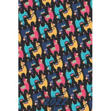 Imagem de Calendar 2022: year planner weekly overview | week start Monday | 6x9" appx A5 compact easy to carry | 2022 | January to December | UK holidays ... | organizer and scheduler for 1 year | Alpaca