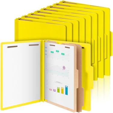 Imagem de Skyygemm 12 pastas de classificação tamanho carta a granel – 2 divisórias, pasta de arquivo com expansão de 7,5 cm, fecho de 2 pinos, organizador de arquivos de escritório resistente para professores