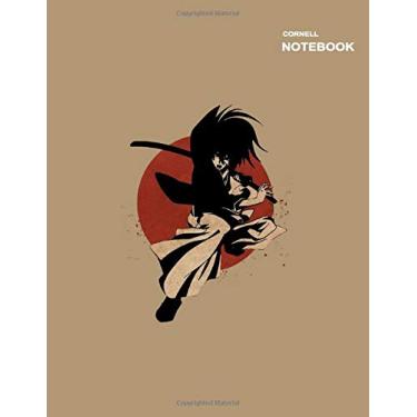 Imagem de Cornell notes: Cornell note taking, 8.5 x 11 inches, 110 pages [55 sheets], Himurai Rurouni Kenshin Wandering Samurai Notebook Cover.