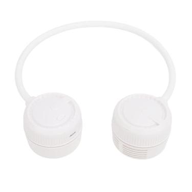 Imagem de Ventilador de Pescoço Portátil, Três Velocidades de Vento, Motor de Turbina Dupla, Recarregável por USB, Rotação de 360° Com Mangueira Flexível, para Trabalho, Lazer, Viagens