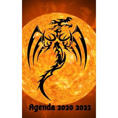 Imagem de Agenda Scolaire 2020 2021 JOURNALIER DRAGON : 280 pages une page par jour de la semaine et samedi/dimanche sur la même Format: 12,7 x 20,32 cm, Agenda ... Collège, Lycée, Etudiants et Professionnels.