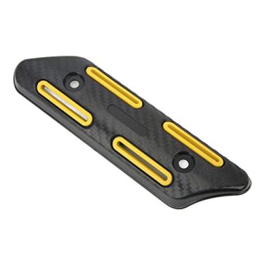Imagem de Escudo Térmico Universal para Tubo de Escape, Faixa Ajustável, Protetor Anti-escaldadura, Mountain Bikes, Scooters, Preto (Amarelo)