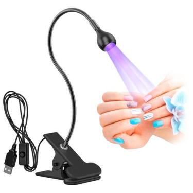 Imagem de Luminária Led Uv Recarregável Secagem Rápida Para Manicure - LUZ UV