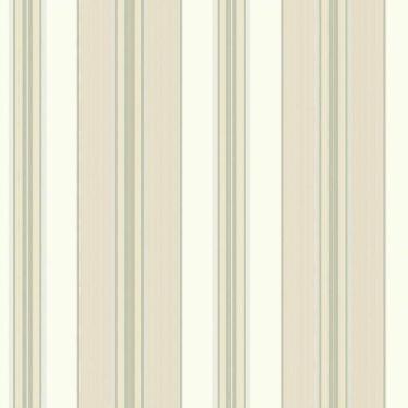 Imagem de Papel De Parede Waverly Stripes Lovers Lane Bege-cinza Wa7783 Rolo 10m X 0,52m