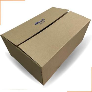 Imagem de Caixa de Mudança e Envios em Papelão Kraft 50x33x20 Kit com 20 Unidade