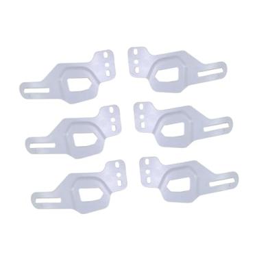 Imagem de kowaku 6x Placas de proteção contra capacete de hóquei de gelo, Branco