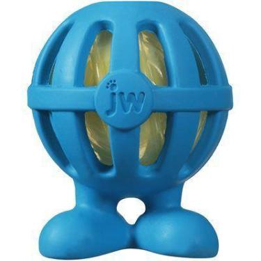 Imagem de Brinquedo JW Crackle Cuz com Garrafa Pet, Azul, G