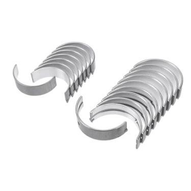 Imagem de ACROPIX Kit de rolamento principal e biela Nº 210202B100/230602B120 para Hyundai Accent 2013-2016 Rolamento da haste do virabrequim do motor metal prateado 18 peças