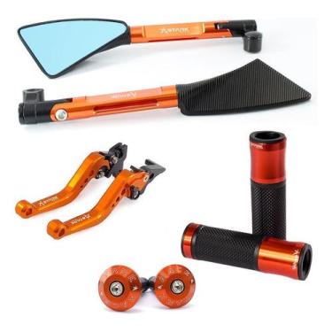 Imagem de Manete Peso Retrovisor Manopla Lander 250 Motard Factor 125 - Stark Ra