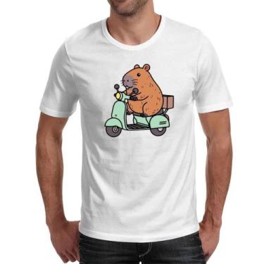 Imagem de Camiseta Unissex Capivara na lambreta - Alearts, EG