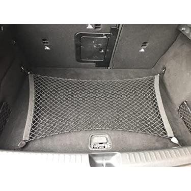 Imagem de Rede de carga de malha elástica automotiva estilo chão para Mercedes-Benz GLA 2014-2019 - organizador de porta-malas premium e armazenamento - Rede de bagagem para crossover - Organizador de carro