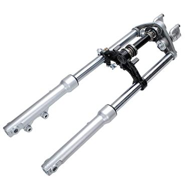 Imagem de Braçadeiras de montagem de árvore tripla de freio a disco, conjunto de suspensão de garfo dianteiro para bicicleta de sujeira dianteira CRF50-110cc mini amortecedor dianteiro de motocicleta (freio a