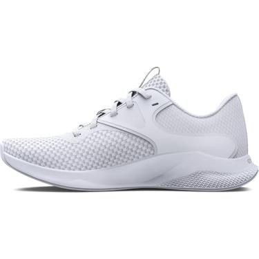 Imagem de Under Armour Tênis feminino Charged Aurora 2, (100) Branco/Metálico Prata Quente, 7.5