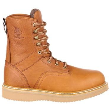 Imagem de Georgia Boot Bota de trabalho com bico de aço cunha, Barracuda Gold, 8 Wide