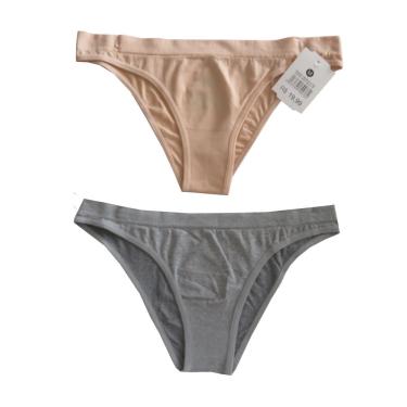 Imagem de CONJUNTO 2 CALCINHAS B+ K1 SEM COSTURA - BEGE / MESCLA - M