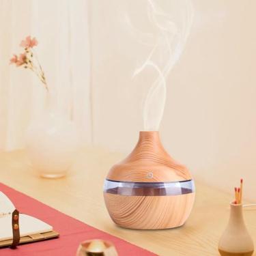 Imagem de Purificador De Ar Usb: Led De Toque, Grão De Madeira