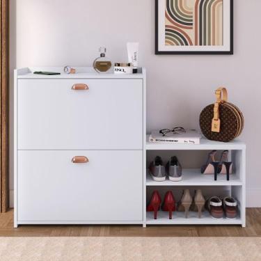 Imagem de Sapateira Organizadora para Quarto Closet Hall de Entrada com Banco 2 