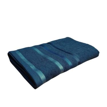 Imagem de Toalha Banho Teka Lumiere 100% Algodão Fio Penteado 500gr/m² 67x140cm (Azul Marinho)