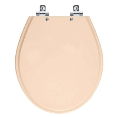 Imagem de Assento Sanitário Com Fechamento Lento Ravena Rosa Floral Para Vaso Deca