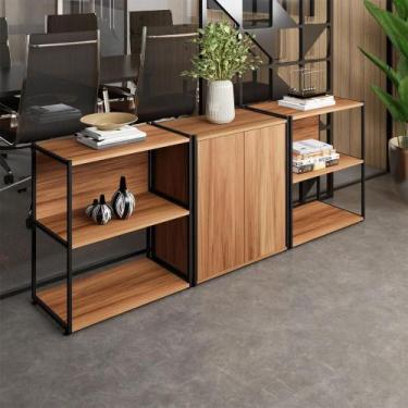 Imagem de Armário para Escritório e 2 Estantes Industriais F5 Office - F5 Office