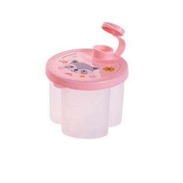 Imagem de Dosador Leite Em Pó Infantil 3 Divisórias 300ml Bichinhos Plasutil, Ro