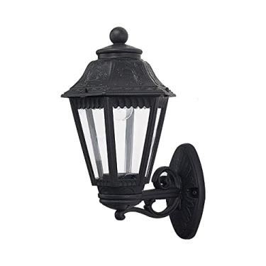 Imagem de Luminárias de parede pretas para montagem em parede, luminárias de parede externas à prova d'água para carruagem, arandelas de jardim, luzes de varanda para pátio, porta da frente de garagem