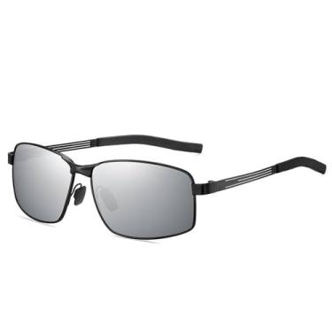 Imagem de Óculos de sol para motorista masculino espelho descoloração visão noturna, A5