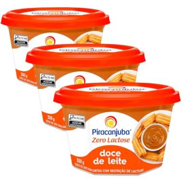 Imagem de Pack 3 unidades Doce de Leite Zero Lactose Piracanjuba 350g - 3x350g