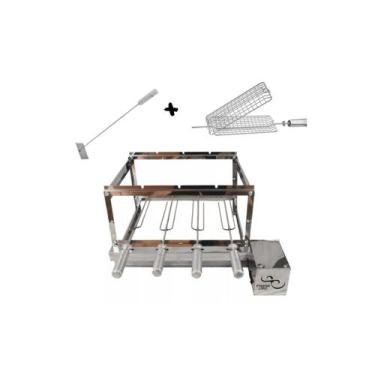 Imagem de Churrasqueira inox com espeto giratorio Super Resistente. INFINITY-GRI
