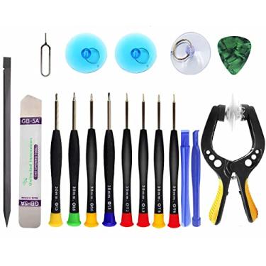 Imagem de Upgraded 18 PCS Phone Screen Repair Kit, Suction Cup Pliers Opening Repair Kit, Repair Precision Screwdriver Set Compatible with iPhone, iPad, Cellphone and Other Smooth Surface LCD Screen Opener