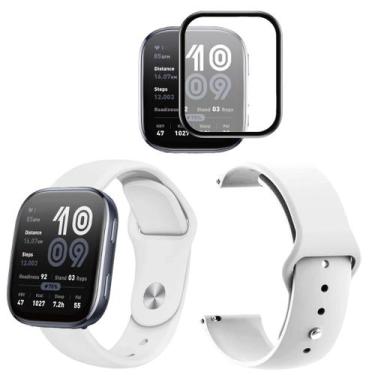 Imagem de Pulseira confort para Amazfit Bip 6 +pelicula c/ borda preta - Genéric