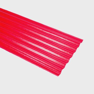 Imagem de Telha Translúcida 2,44 Cm X 0,50 Ob - caixa com 10 Peça(s) - Vermelho